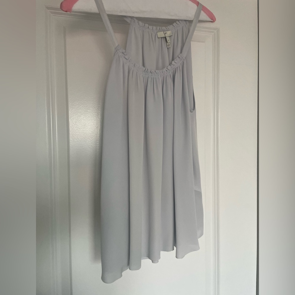 Joie Silk Blouse - baby blue almost white